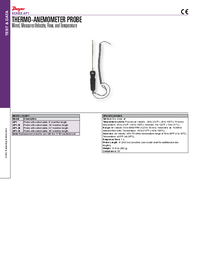 Thumbnail of document Data Sheet - AP1 Thermo-Anemometer Probe